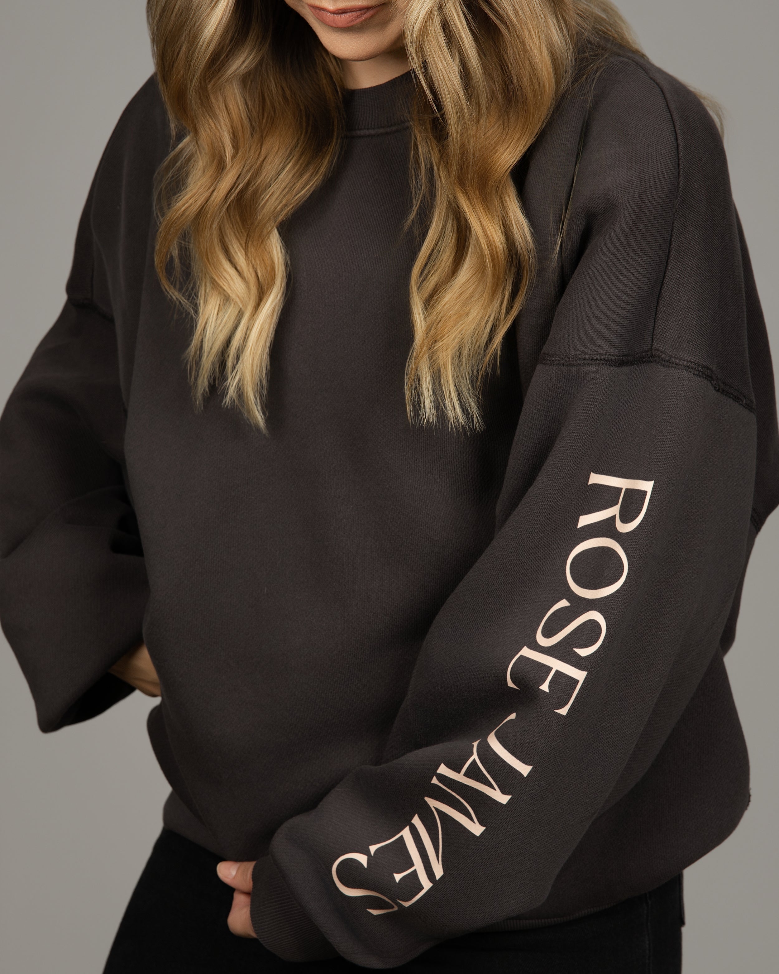 Rose James x Elwood Crew Neck Sweatshirt - Vintage Black